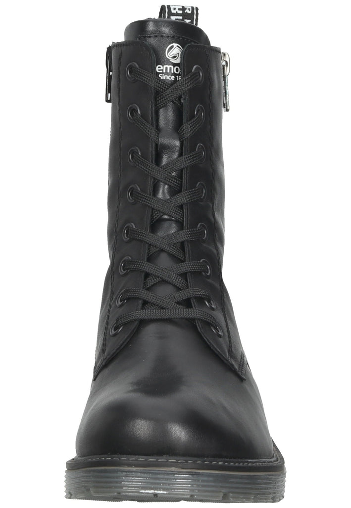 Remonte Stiefelette Glattleder Schwarz Warmfutter