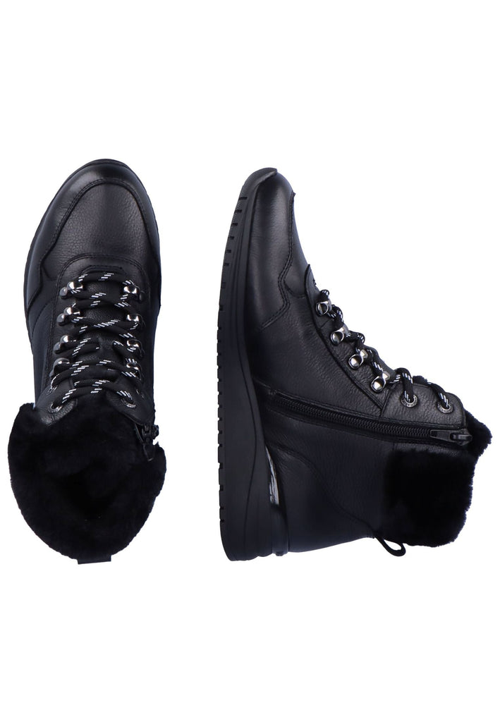 Remonte Stiefelette Glattleder Schwarz Warmfutter