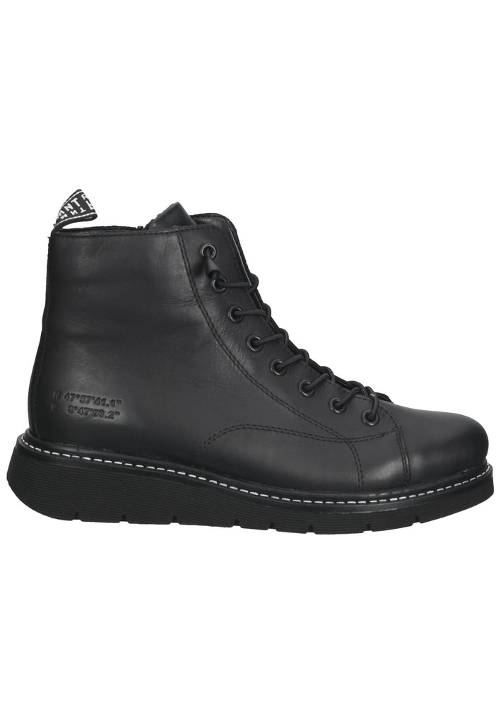Remonte Stiefelette Glattleder Schwarz Warmfutter