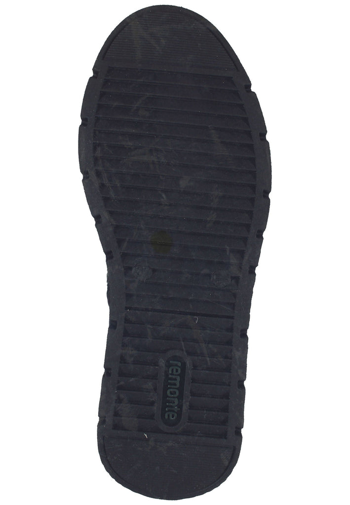 Remonte Stiefelette Glattleder Schwarz Warmfutter