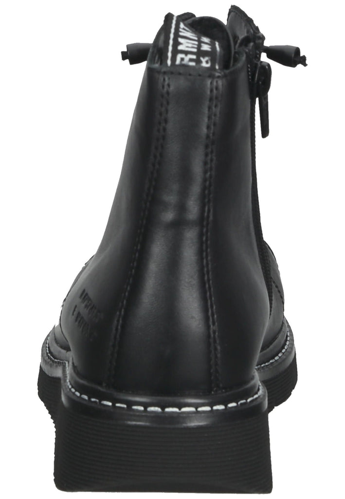 Remonte Stiefelette Glattleder Schwarz Warmfutter