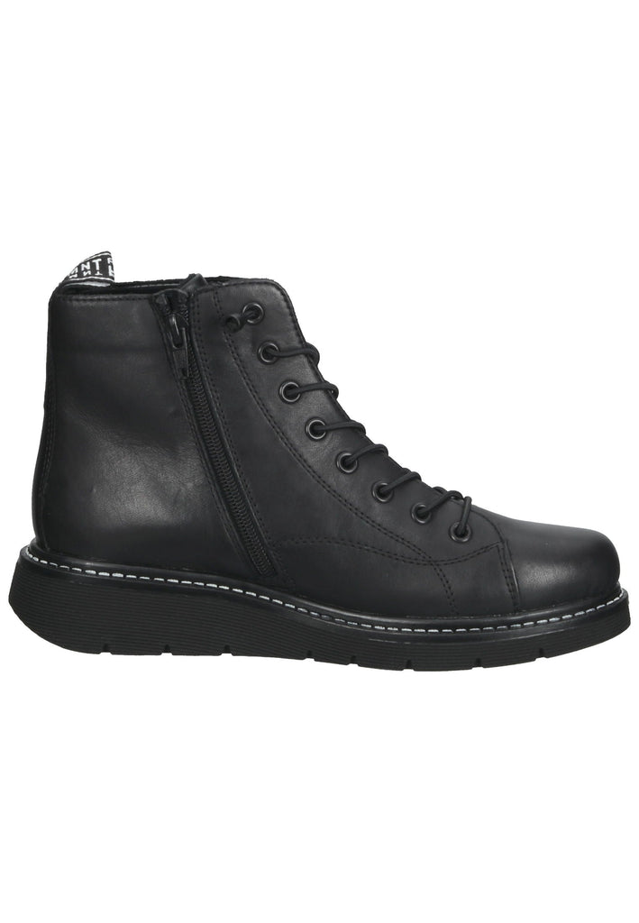 Remonte Stiefelette Glattleder Schwarz Warmfutter