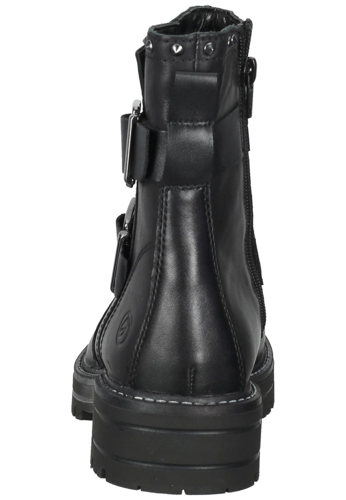 Remonte Stiefelette Glattleder Schwarz Warmfutter