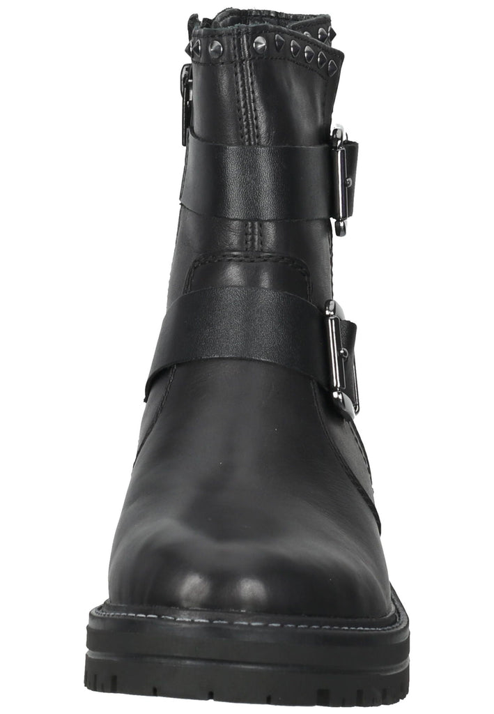 Remonte Stiefelette Glattleder Schwarz Warmfutter