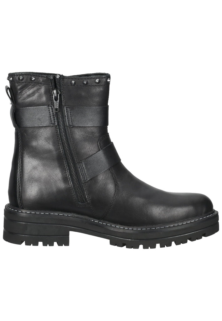 Remonte Stiefelette Glattleder Schwarz Warmfutter