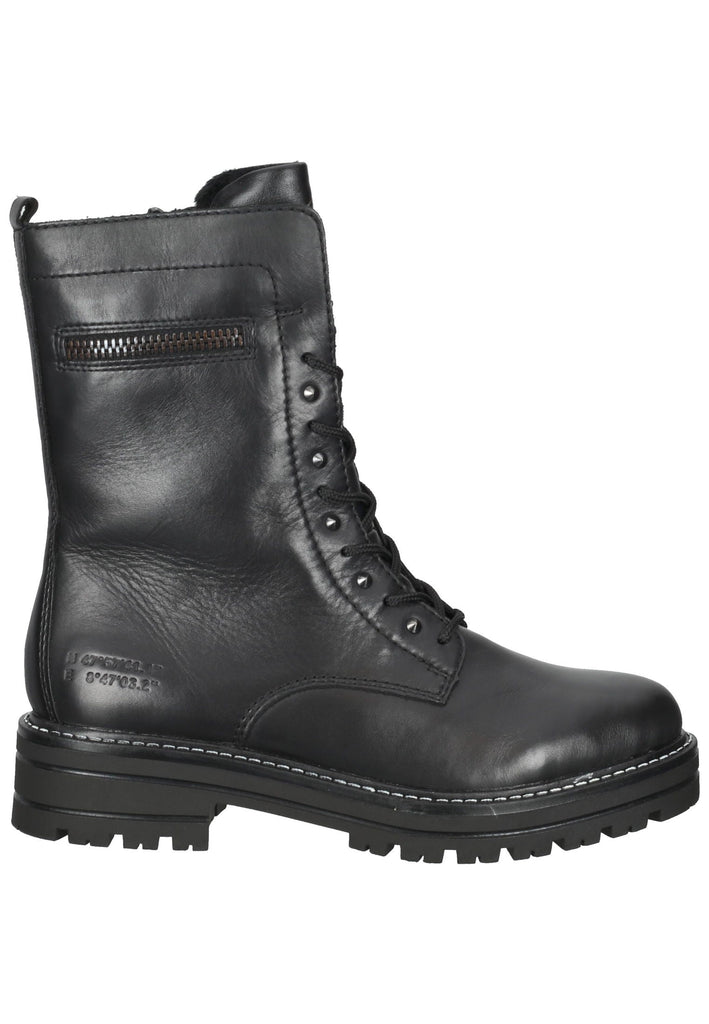 Remonte Stiefelette Glattleder Schwarz Warmfutter