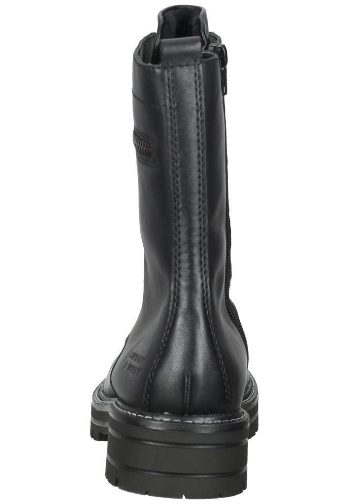 Remonte Stiefelette Glattleder Schwarz Warmfutter