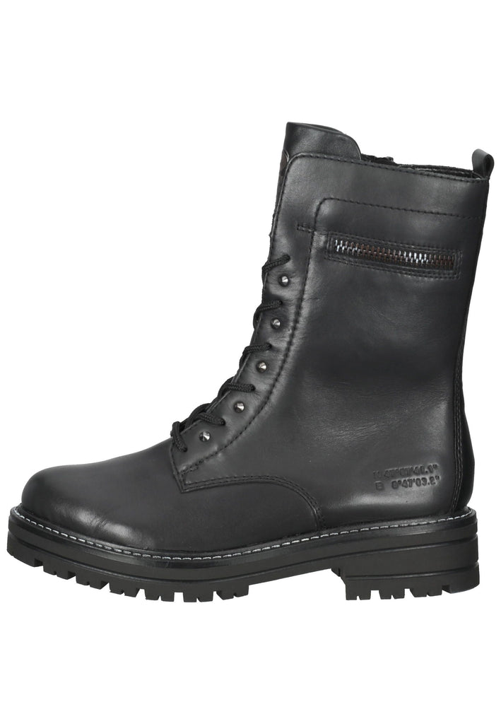 Remonte Stiefelette Glattleder Schwarz Warmfutter