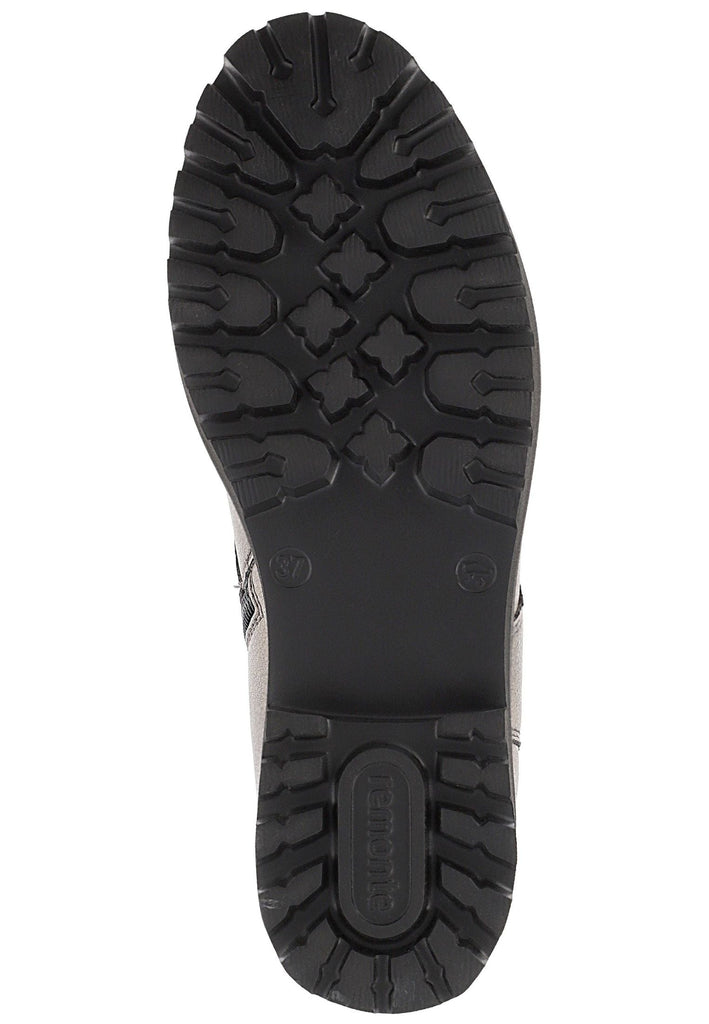 Remonte Stiefelette Glattleder Silber