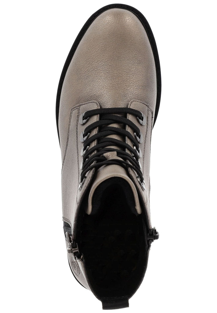 Remonte Stiefelette Glattleder Silber