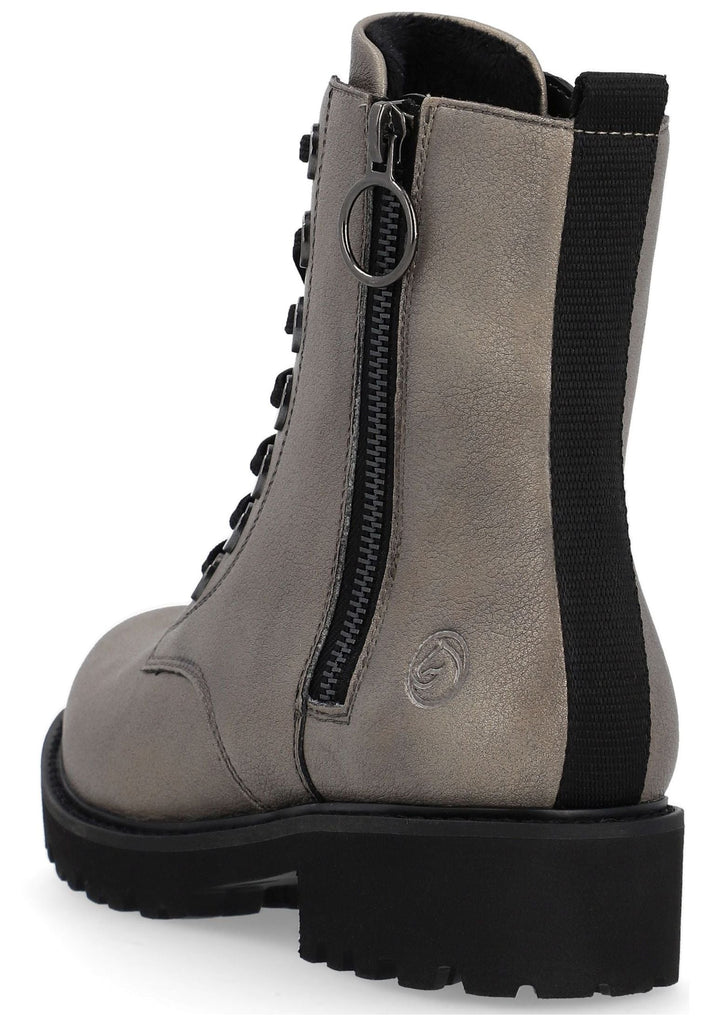 Remonte Stiefelette Glattleder Silber