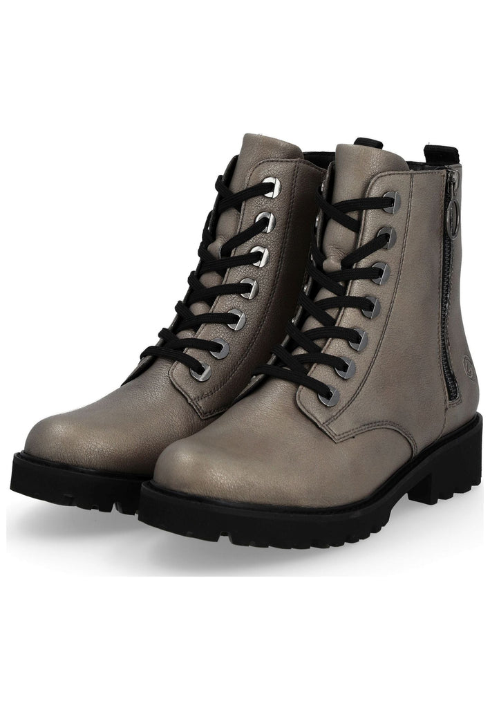 Remonte Stiefelette Glattleder Silber