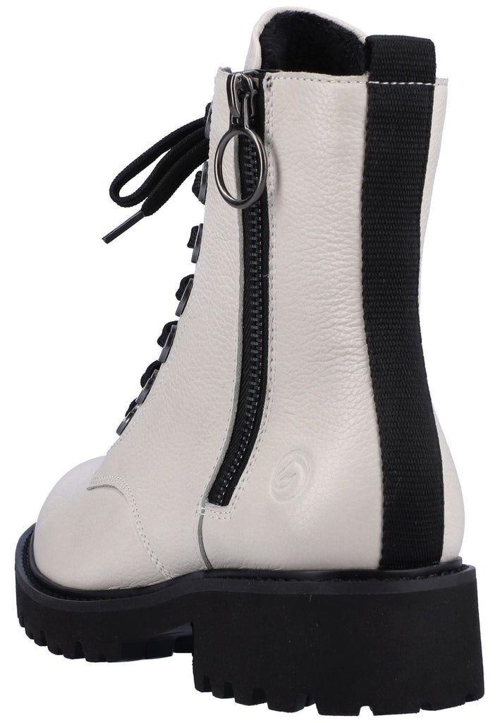 Remonte Stiefelette Glattleder Weiß