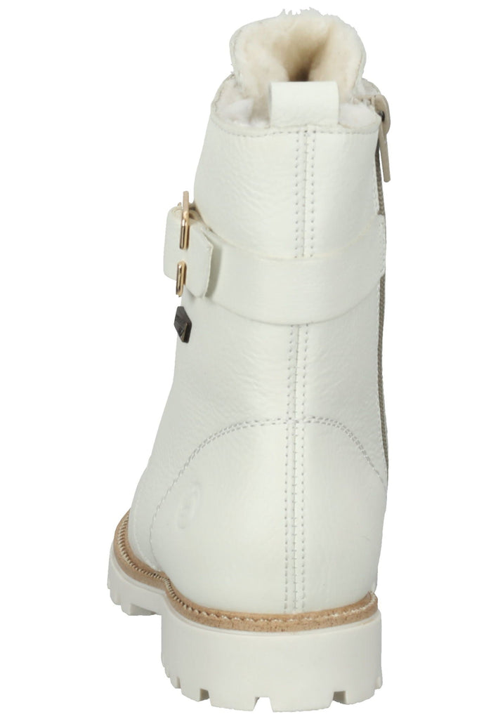 Remonte Stiefelette Glattleder Weiß Warmfutter
