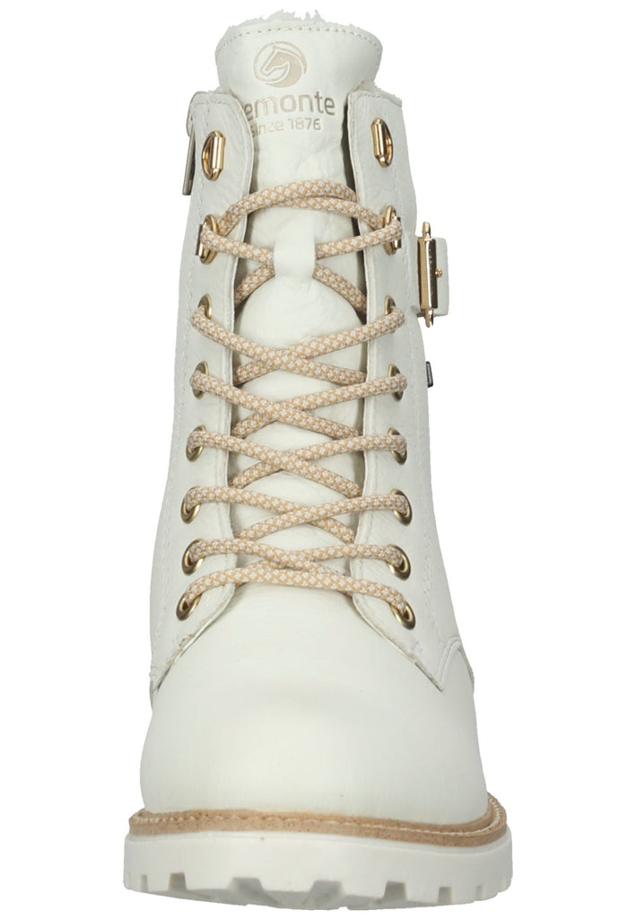 Remonte Stiefelette Glattleder Weiß Warmfutter