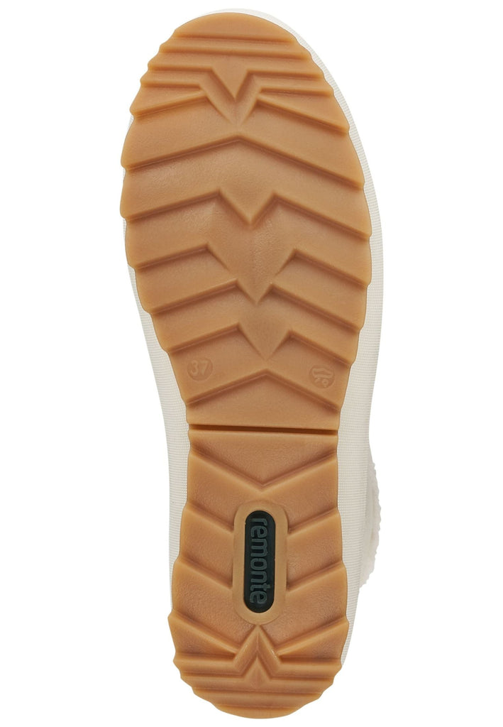 Remonte Stiefelette Glattleder Weiß Warmfutter