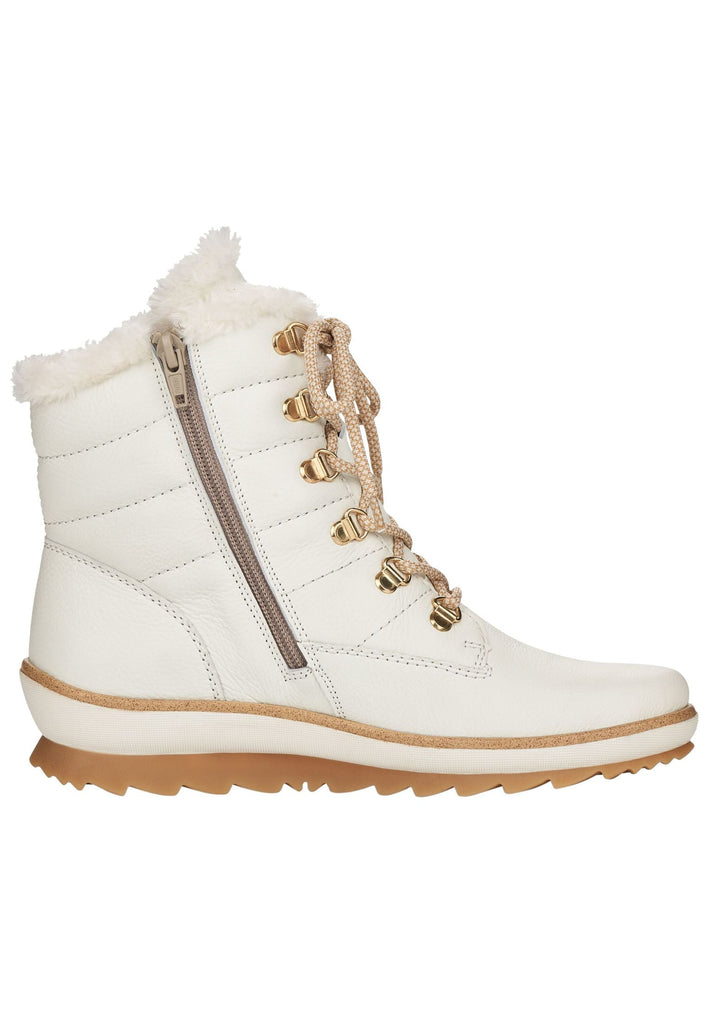 Remonte Stiefelette Glattleder Weiß Warmfutter