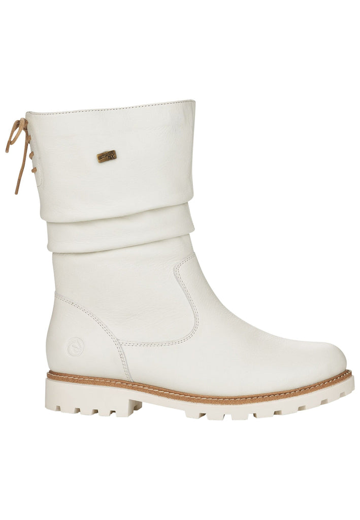 Remonte Stiefelette Glattleder Weiß Warmfutter