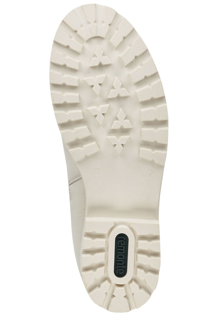 Remonte Stiefelette Glattleder Weiß Warmfutter