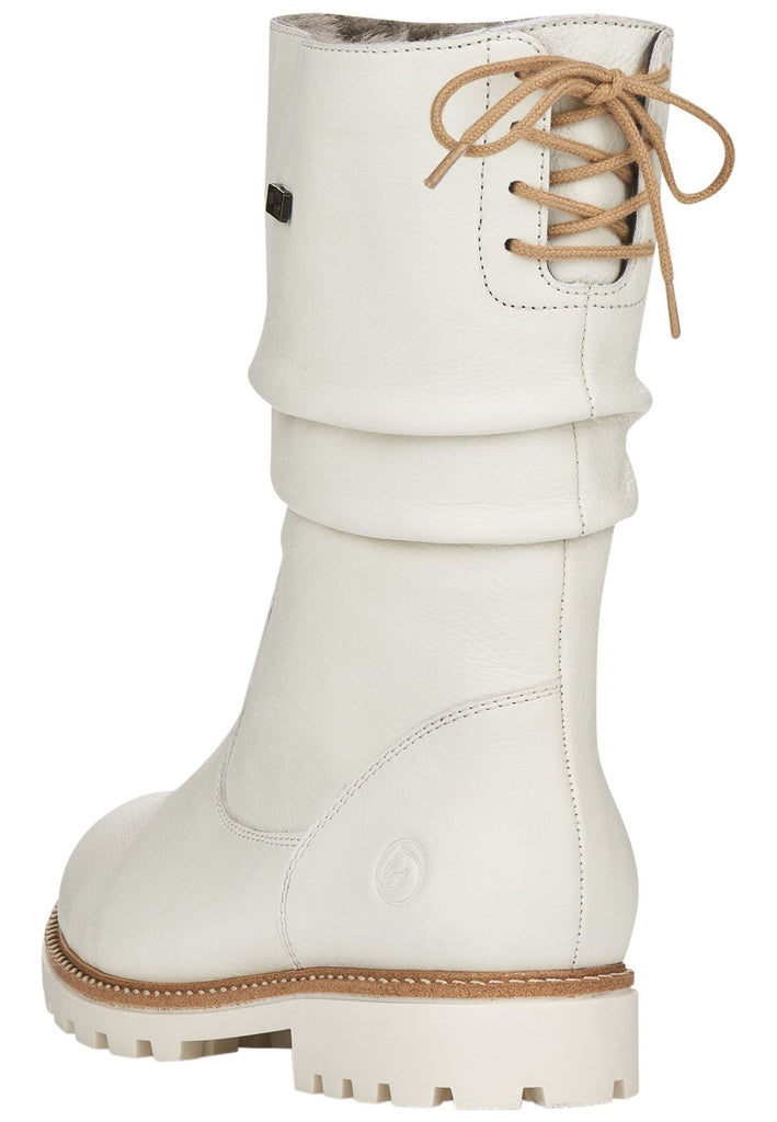 Remonte Stiefelette Glattleder Weiß Warmfutter
