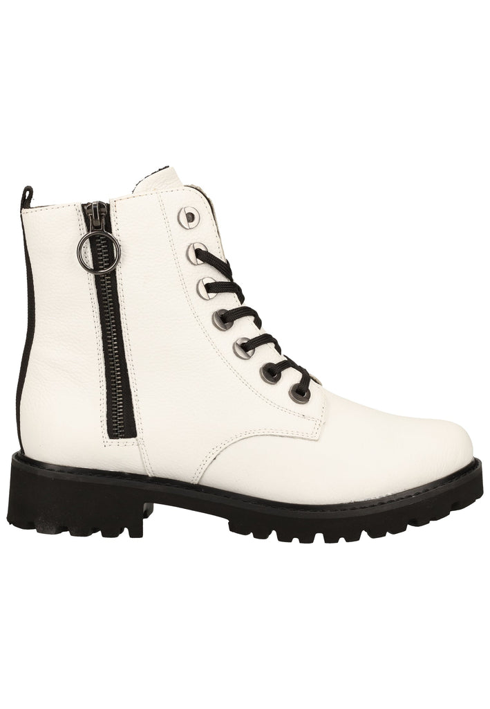 Remonte Stiefelette Glattleder Weiß Warmfutter
