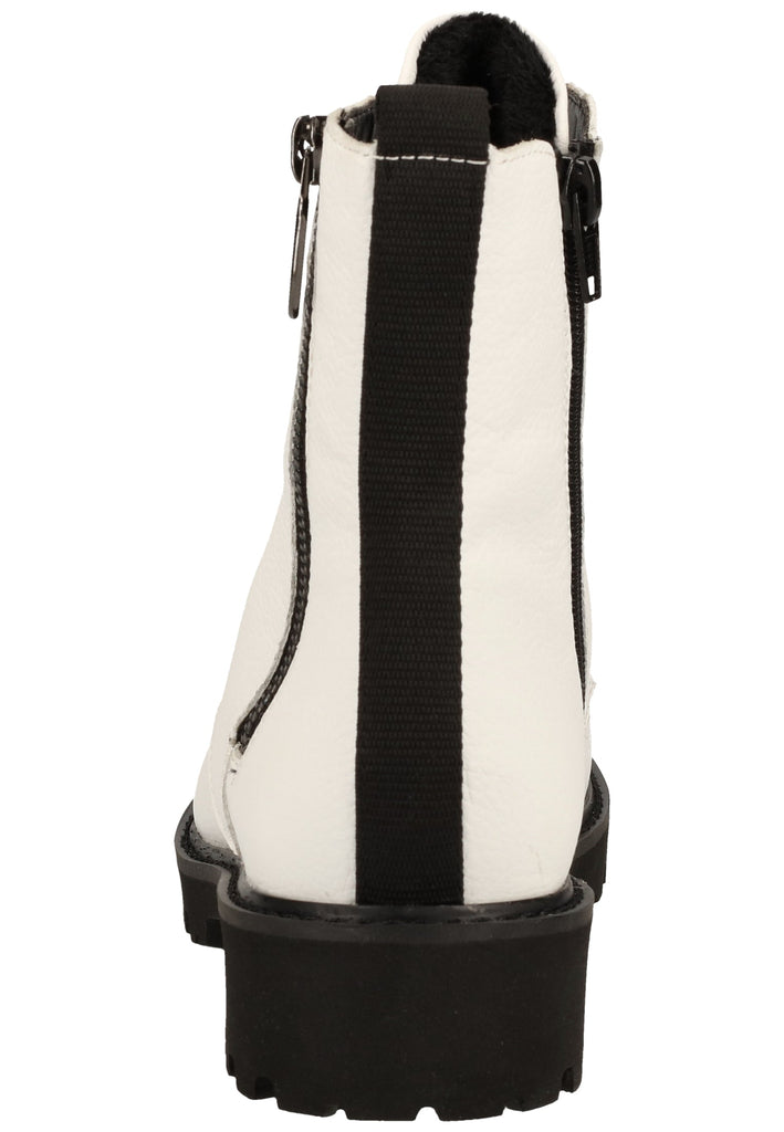 Remonte Stiefelette Glattleder Weiß Warmfutter