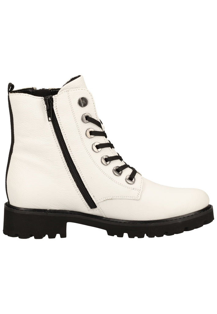 Remonte Stiefelette Glattleder Weiß Warmfutter