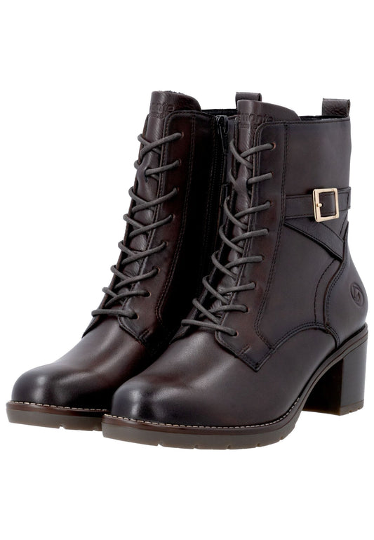 Remonte Stiefelette Leder Dunkelbraun