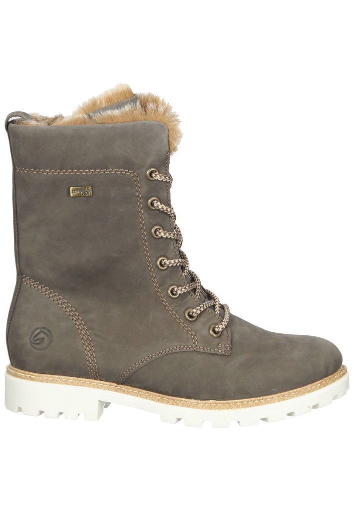 Remonte Stiefelette Leder Dunkelbraun Warmfutter