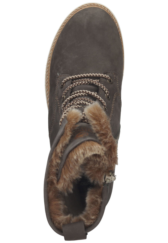 Remonte Stiefelette Leder Dunkelbraun Warmfutter