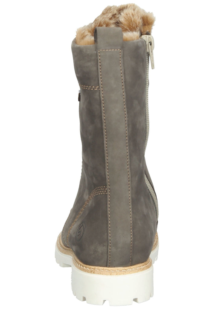 Remonte Stiefelette Leder Dunkelbraun Warmfutter