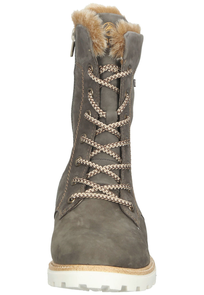 Remonte Stiefelette Leder Dunkelbraun Warmfutter