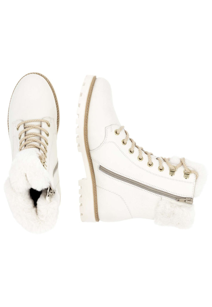 Remonte Stiefelette Leder/Fell Weiß