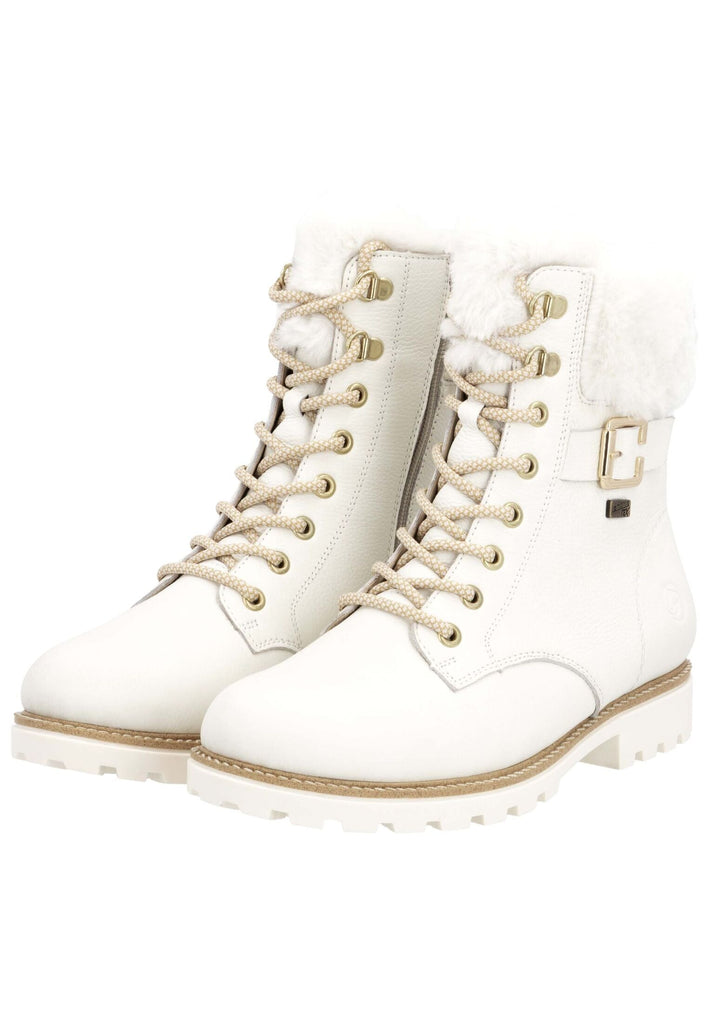 Remonte Stiefelette Leder/Fell Weiß