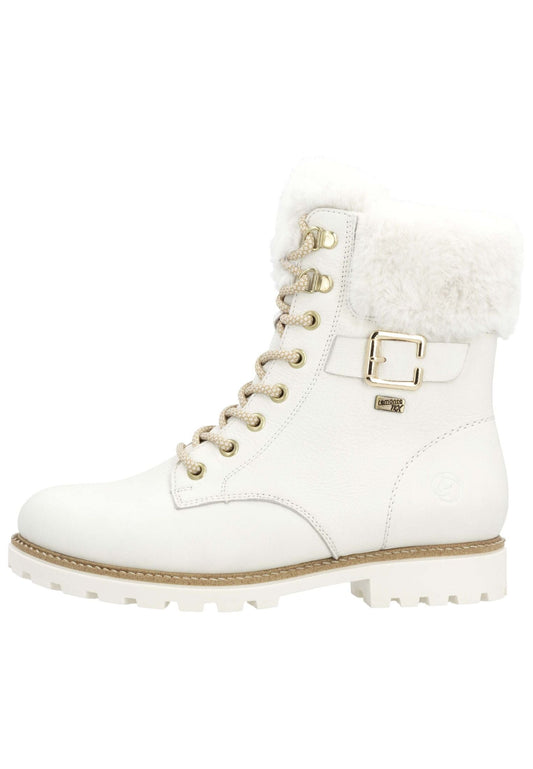 Remonte Stiefelette Leder/Fell Weiß