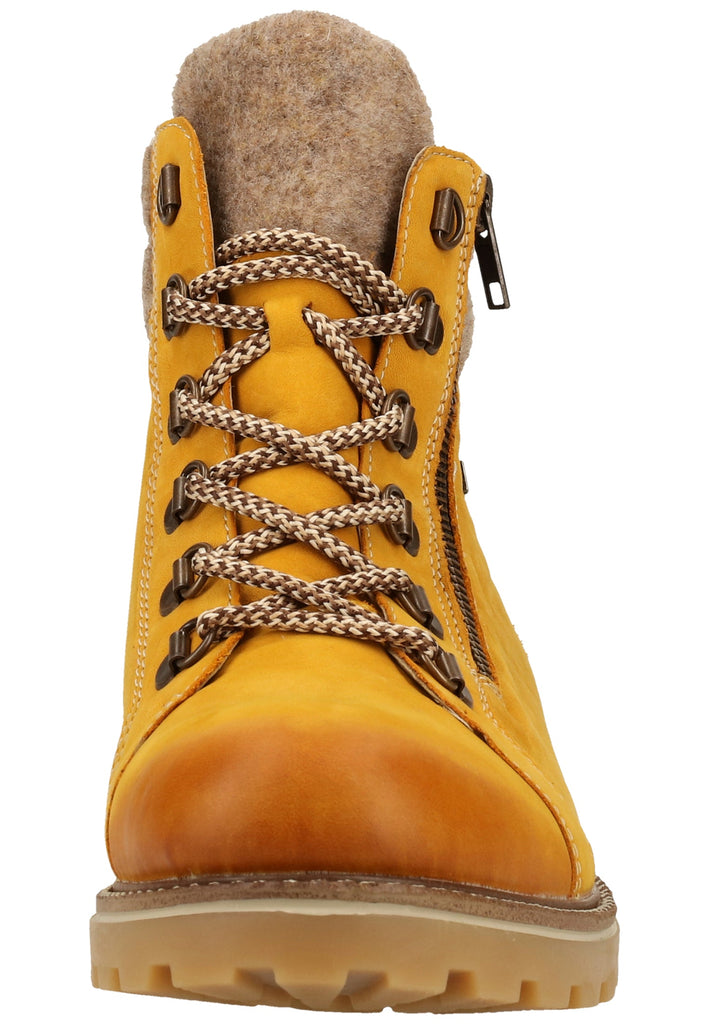 Remonte Stiefelette Leder Gelb Warmfutter