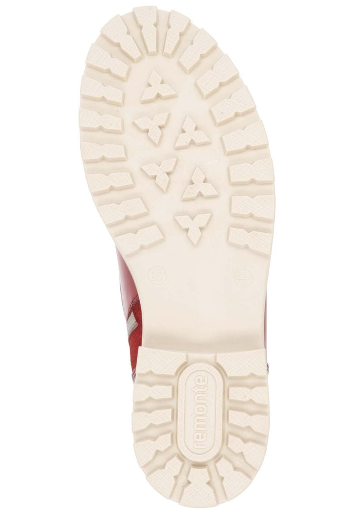 Remonte Stiefelette Leder Rot/Beige
