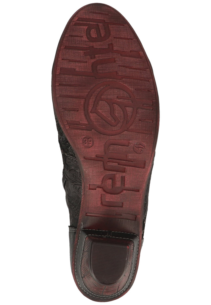 Remonte Stiefelette Leder Schwarz