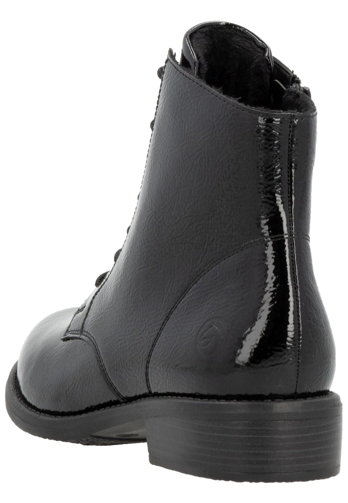 Remonte Stiefelette Leder Schwarz Lack