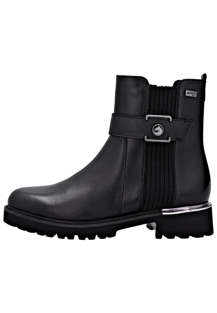 Remonte Stiefelette Leder Schwarz/Schwarz