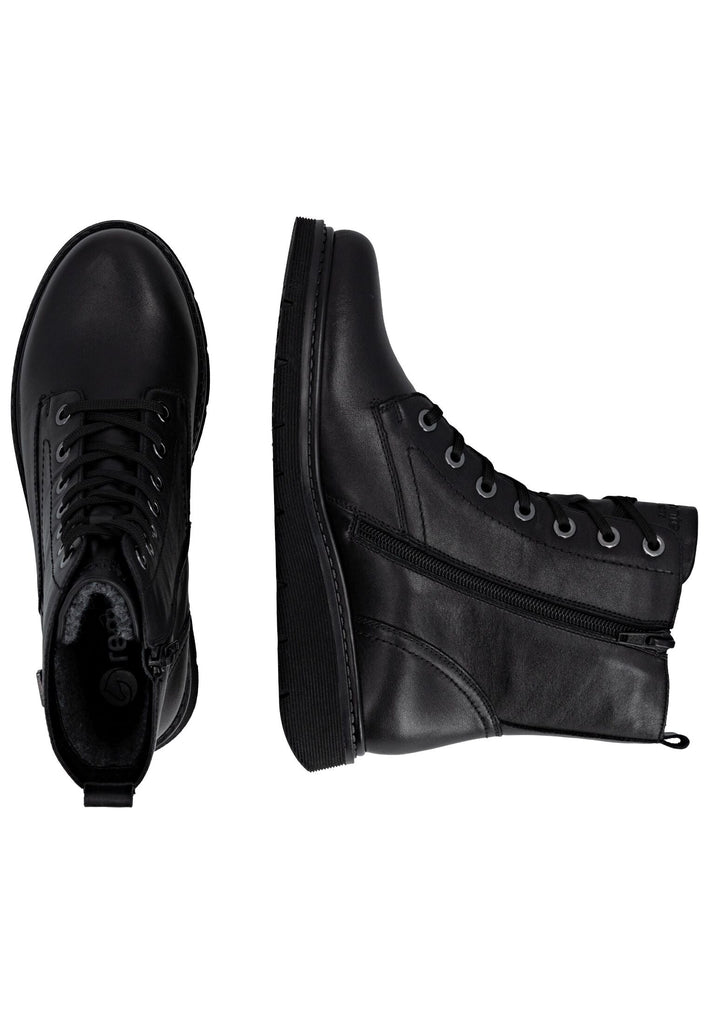 Remonte Stiefelette Leder Schwarz/Schwarz Warmfutter