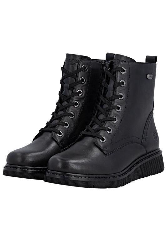 Remonte Stiefelette Leder Schwarz/Schwarz Warmfutter