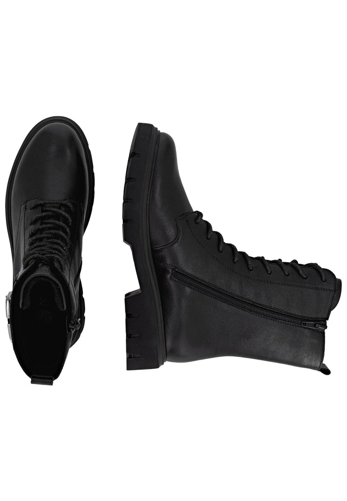 Remonte Stiefelette Leder Schwarz/Schwarz Warmfutter