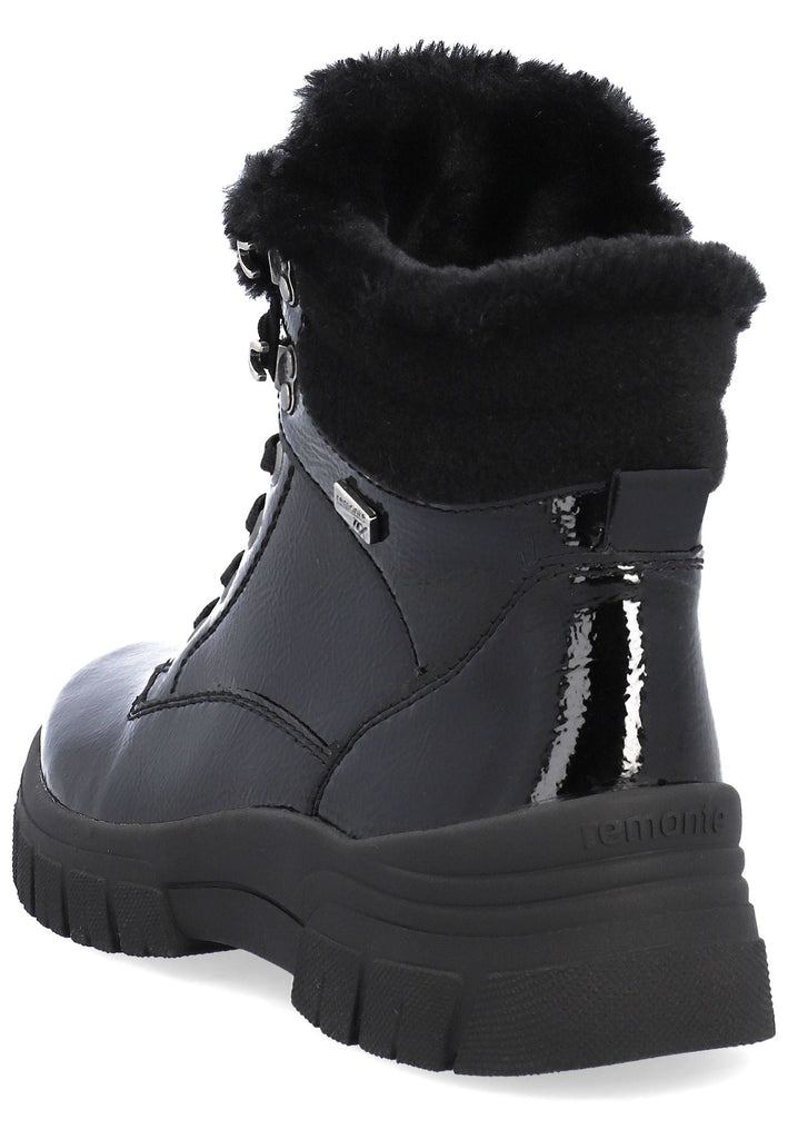 Remonte Stiefelette Leder Schwarz Warmfutter