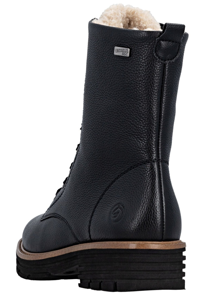 Remonte Stiefelette Leder Schwarz Warmfutter