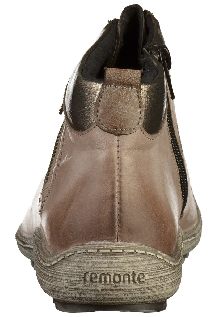 Remonte Stiefelette Leder/Synthetik Grau