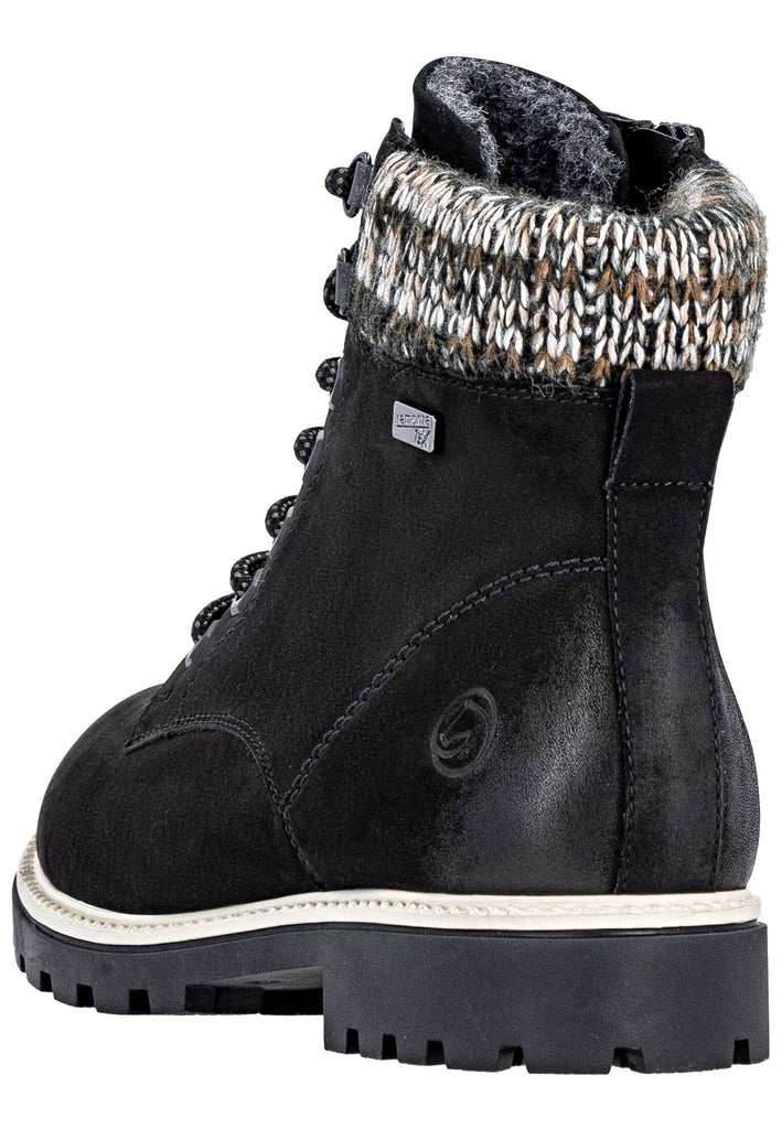 Remonte Stiefelette Leder/Synthetik Schwarz Warmfutter