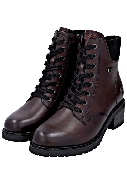 Remonte Stiefelette Leder/Synthetik Weinrot