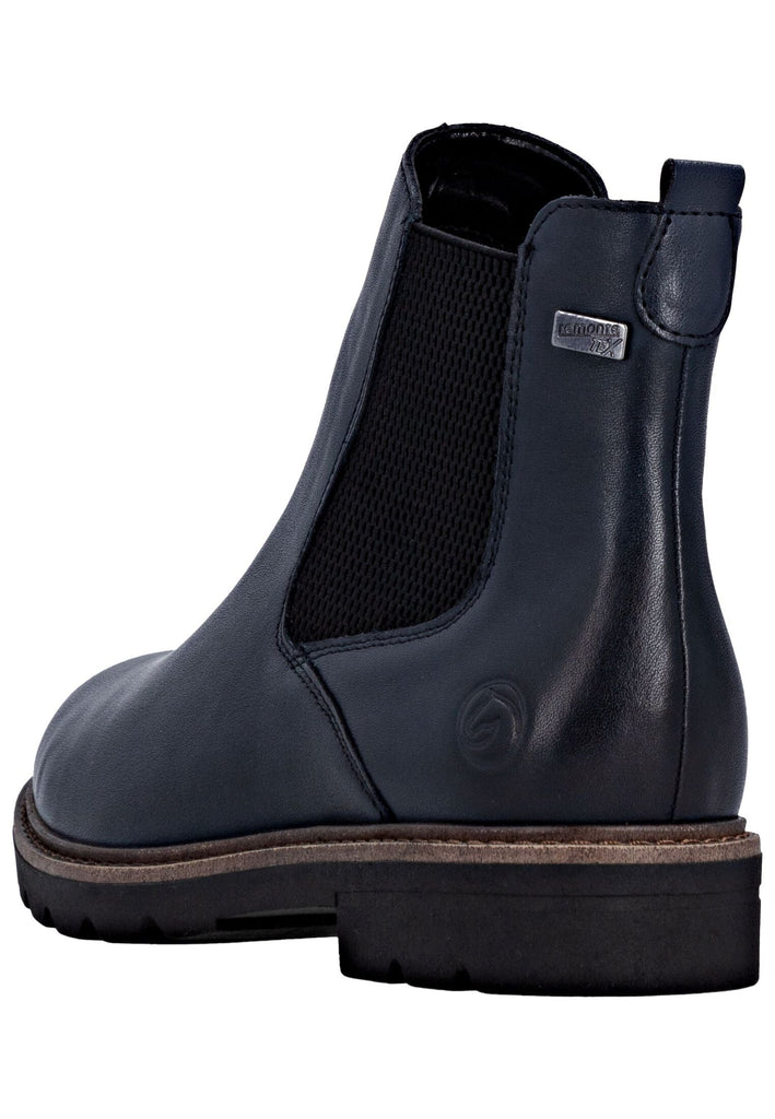Remonte Stiefelette Leder/Textil Blau/Schwarz Warmfutter