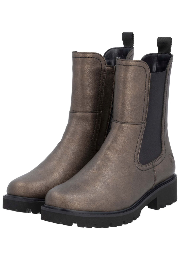 Remonte Stiefelette Leder/Textil Bronze